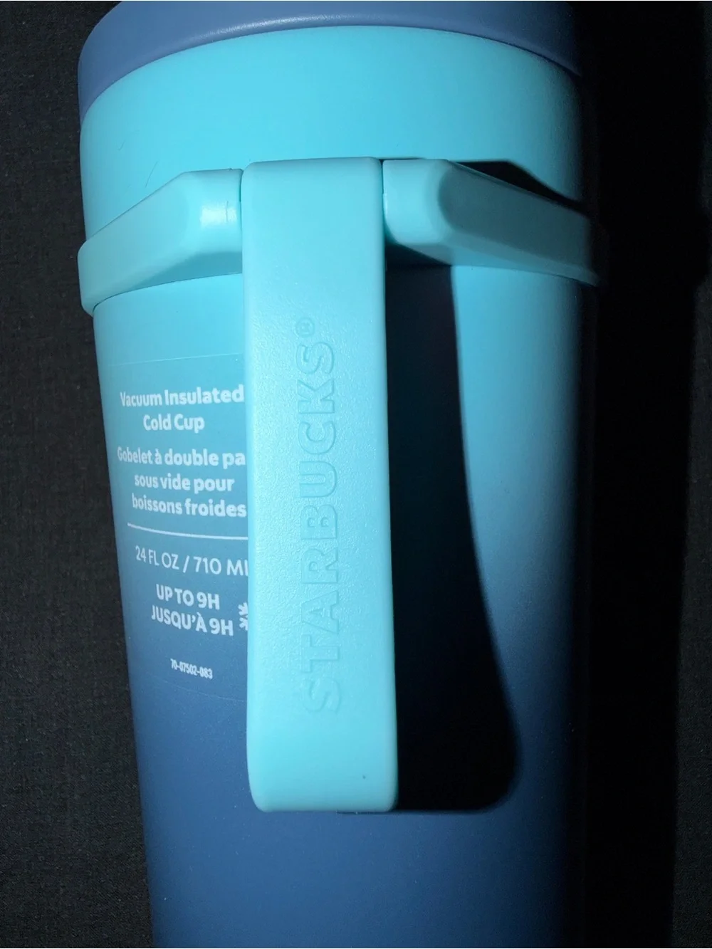 Starbucks 2025 Blue Ombre Vacuum Insulated Cold Cup 24oz NWT